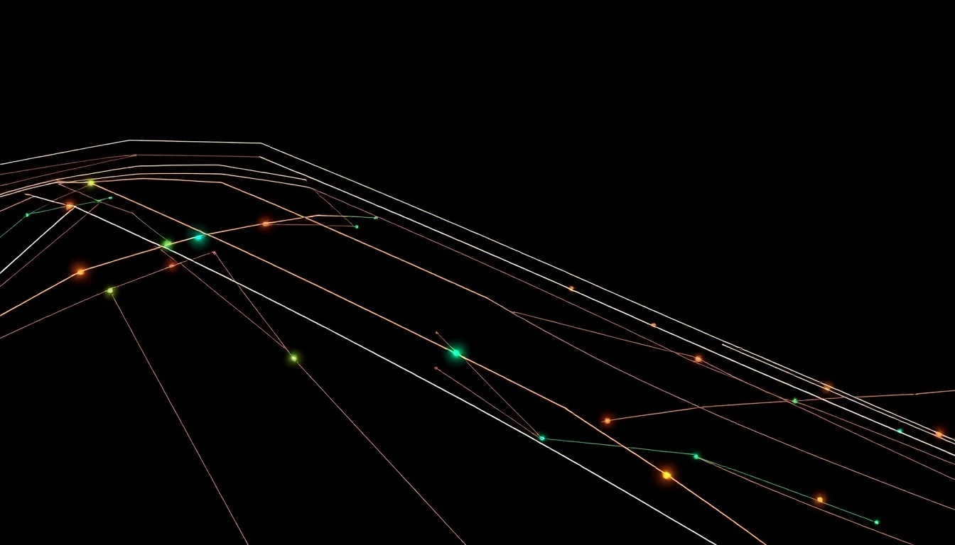 Abstract illustration in black, mint and orange, evoking What actually holds up in Nordic AI research and deployment 2026.
