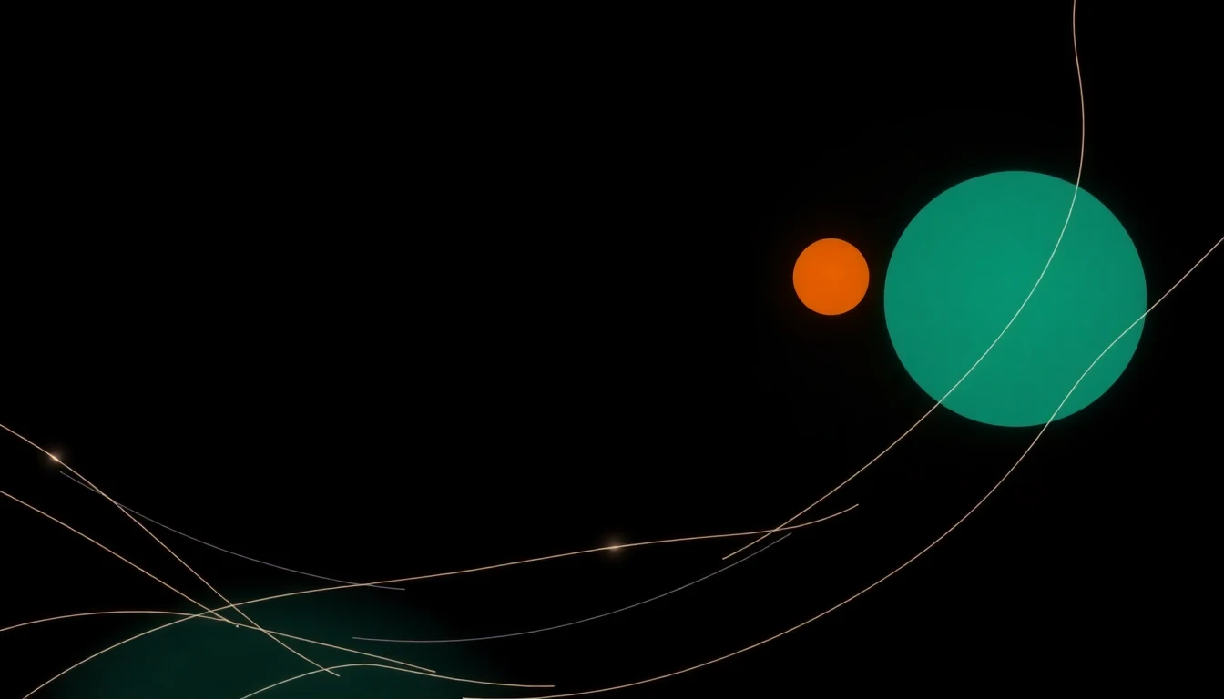 Abstract illustration in black, mint and orange, evoking Why Nordic GTM teams are failing to convert AI investment into revenue.