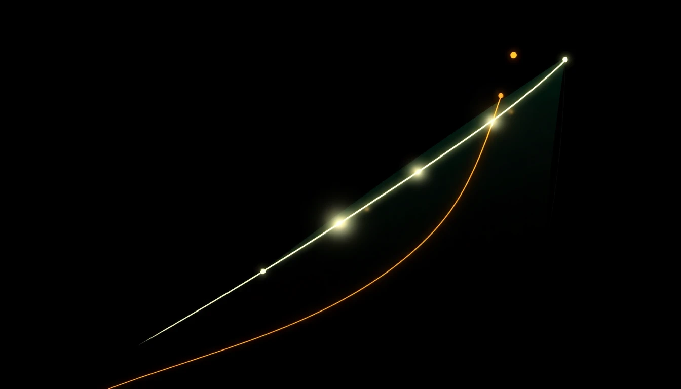 Abstract illustration in black, mint and orange, evoking How AI-driven growth is reshaping sales, hiring, and partnerships in the Nordics.