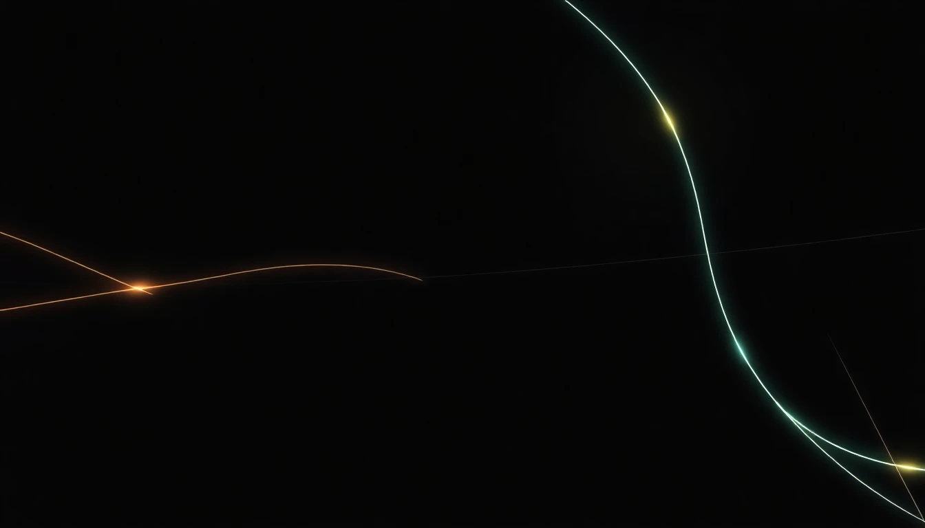 Abstract illustration in black, mint and orange, evoking What actually holds up in Nordic research and agent methods.