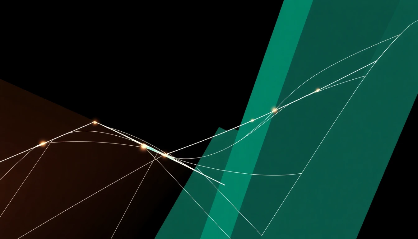 Abstract illustration in black, mint and orange, evoking How community-driven AI meetups are reshaping the human layer in the Nordics.