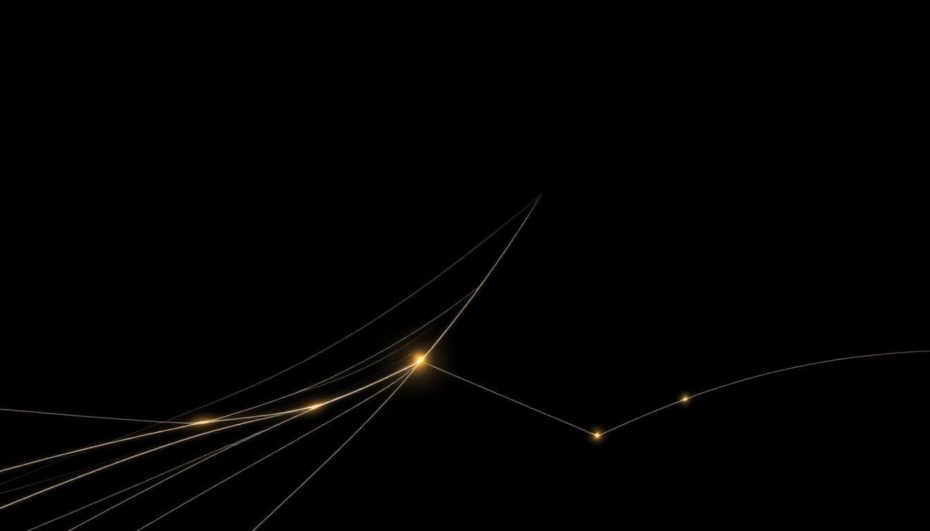 Abstract illustration in black, mint and orange, evoking How community resilience is outpacing AI-driven welfare surveillance in the Nord.