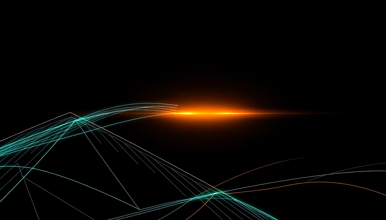 Abstract illustration in black, mint and orange, evoking FuriosaAI lands in Sweden, local compute stack takes shape.