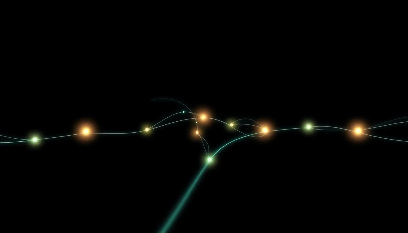Abstract illustration in black, mint and orange, evoking How AI-driven exits and supply chain moves are rewriting Nordic go-to-market rul.