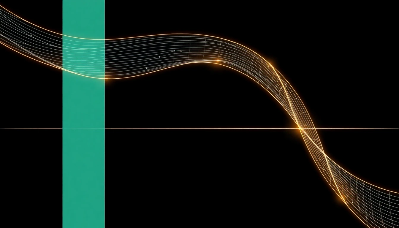 Abstract illustration in black, mint and orange, evoking Reproducibility in scientific research.