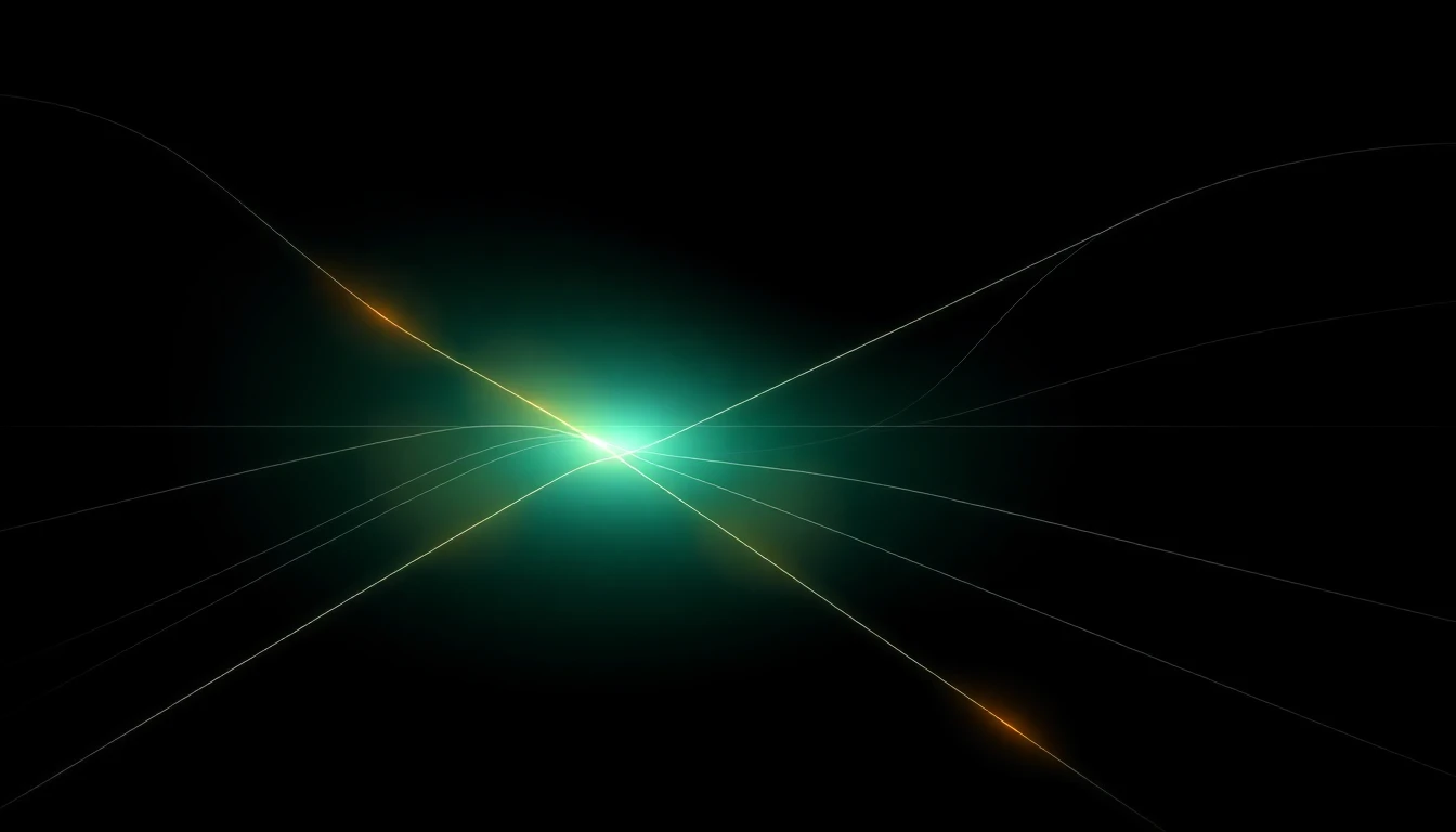 Abstract illustration in black, mint and orange, evoking Security and design implications of agentic AI.