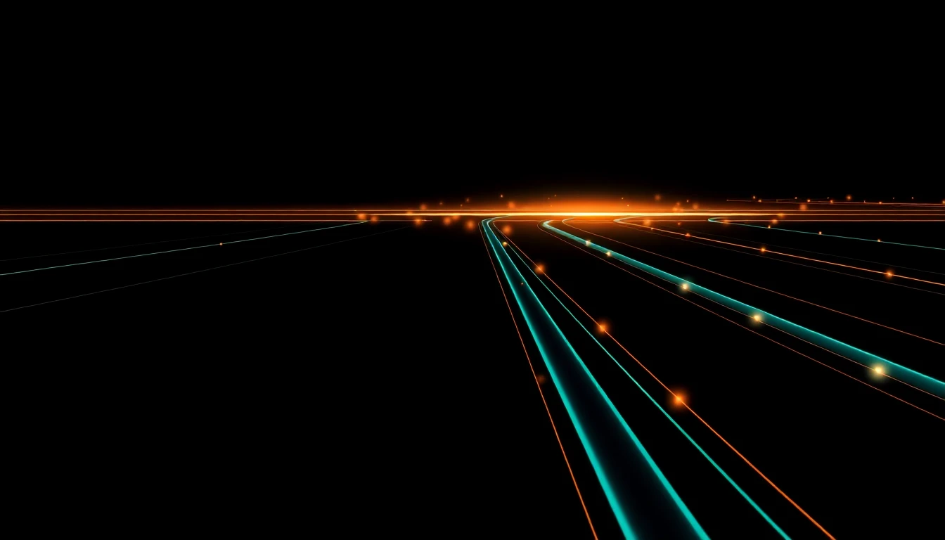 Abstract illustration in black, mint and orange, evoking AI infrastructure buildout strains Nordic power and chip pipelines in 2026.