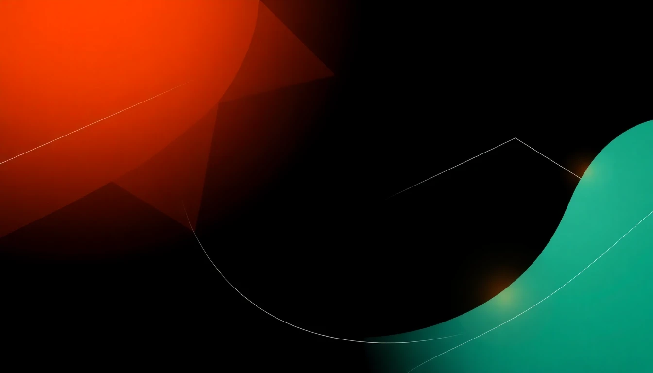 Abstract illustration in black, mint and orange, evoking Founders launching AI products and securing early-stage capital in the Nordics.