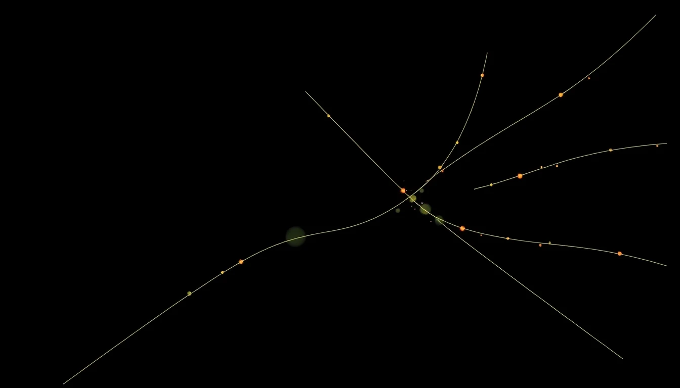 Abstract illustration in black, mint and orange, evoking What actually works when methods meet Nordic conditions.