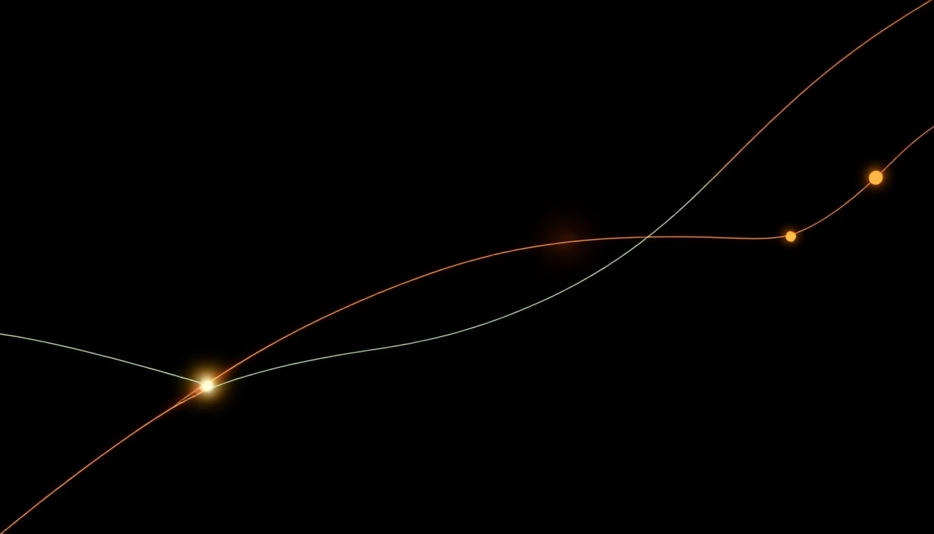 Abstract illustration in black, mint and orange, evoking How Nordic pre-seed funding is shifting toward bold, product-free bets in 2026.