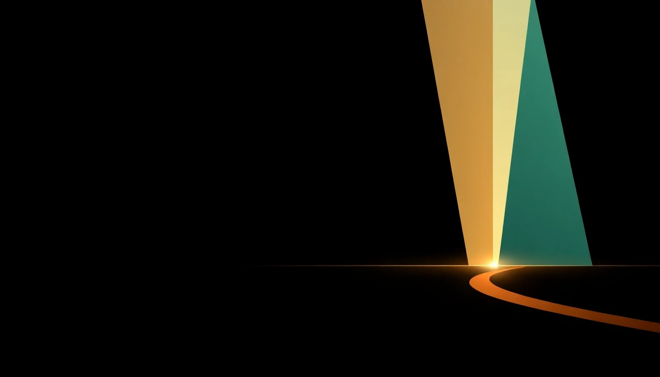 Abstract illustration in black, mint and orange, evoking Why Nordic builders must focus on orchestration, not just LLM scale.
