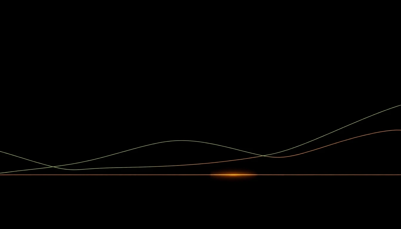 Abstract illustration in black, mint and orange, evoking How Nordic founders are shifting from mobility to AI and no-code tools.