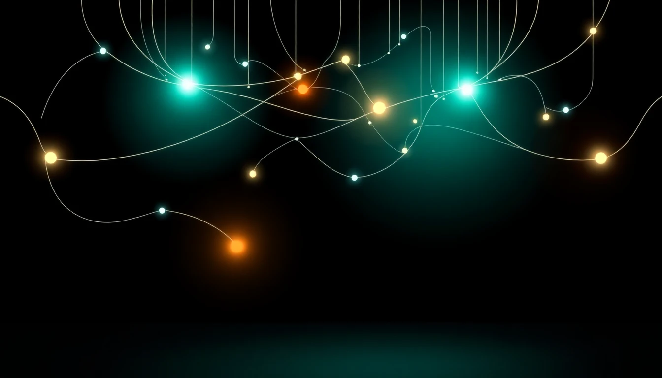 Abstract illustration in black, mint and orange, evoking How partnerships, acquisitions, and data centers are rewiring Nordic go-to-marke.