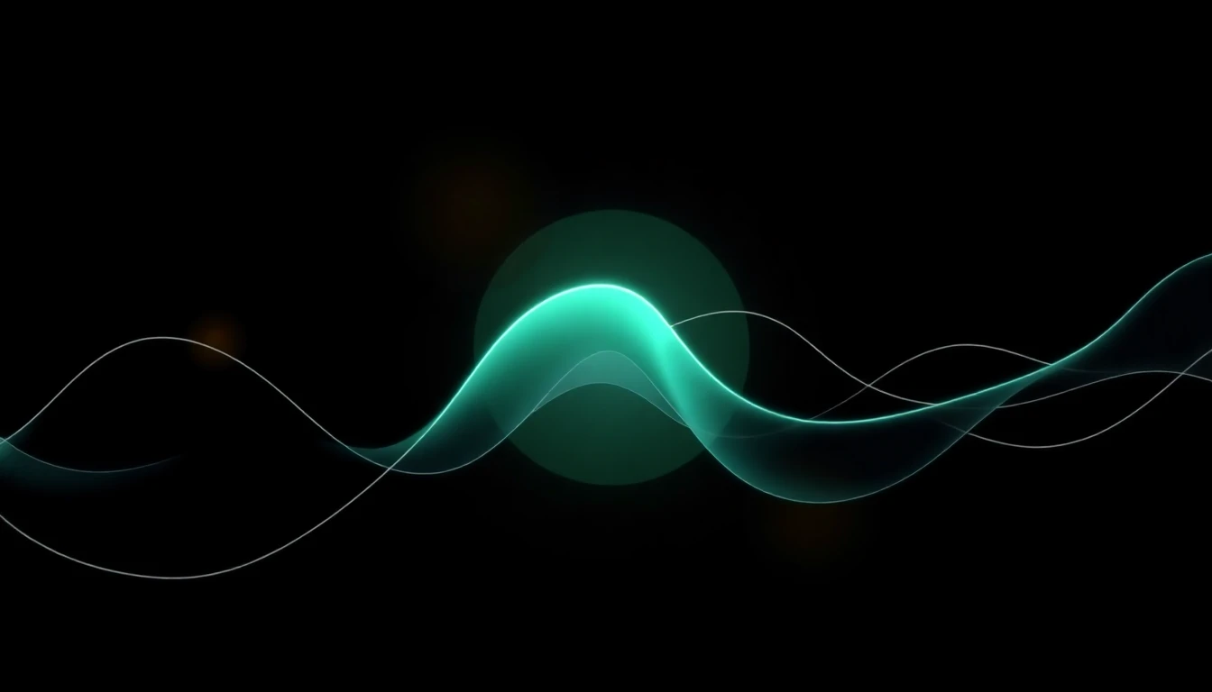 Abstract illustration in black, mint and orange, evoking How Sweden s AI wave is changing startup formation, funding, and founder DNA.